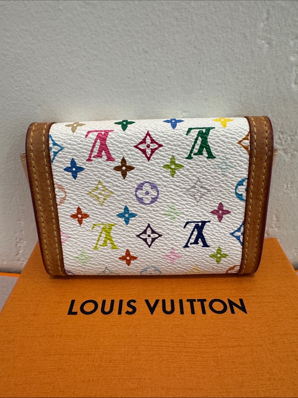 LOUIS VUITTON Multicolor Porte Monnaie Plat card wallet - Picture 2 of 7